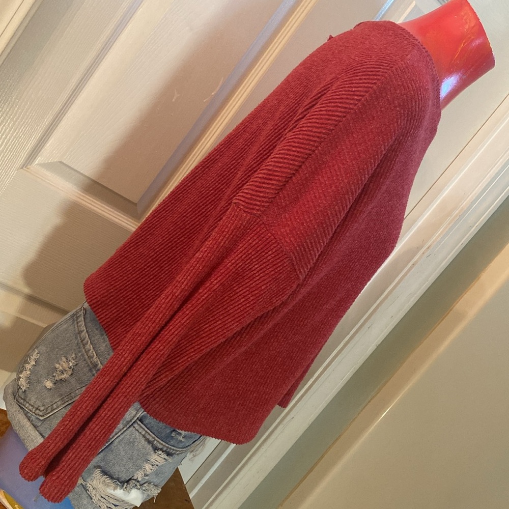 Zenana Outfitters Red Crew Neck Sweater - Picture 9 of 12